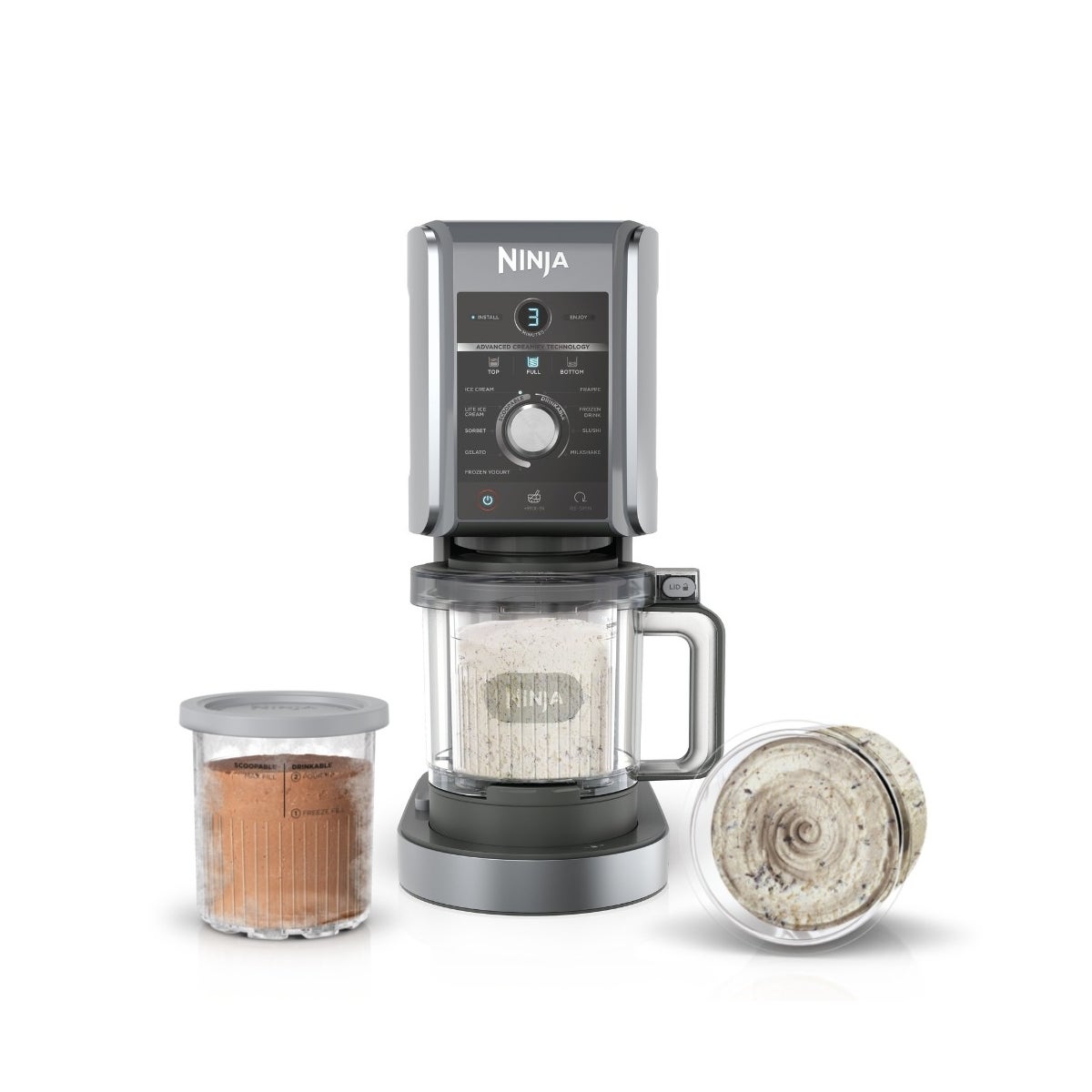 Ninja CREAMi Deluxe 10 in 1 Ice Cream& Frozen Drink Maker NC501ME