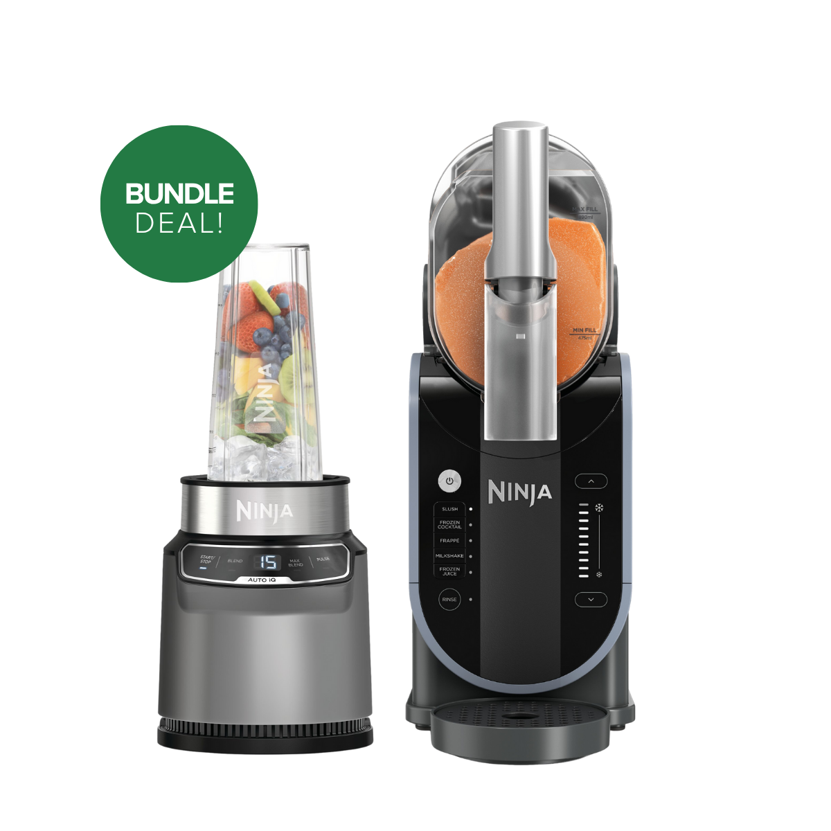 Ninja SLUSHi Frozen Drink Maker & Blender with Auto IQ Bundle
