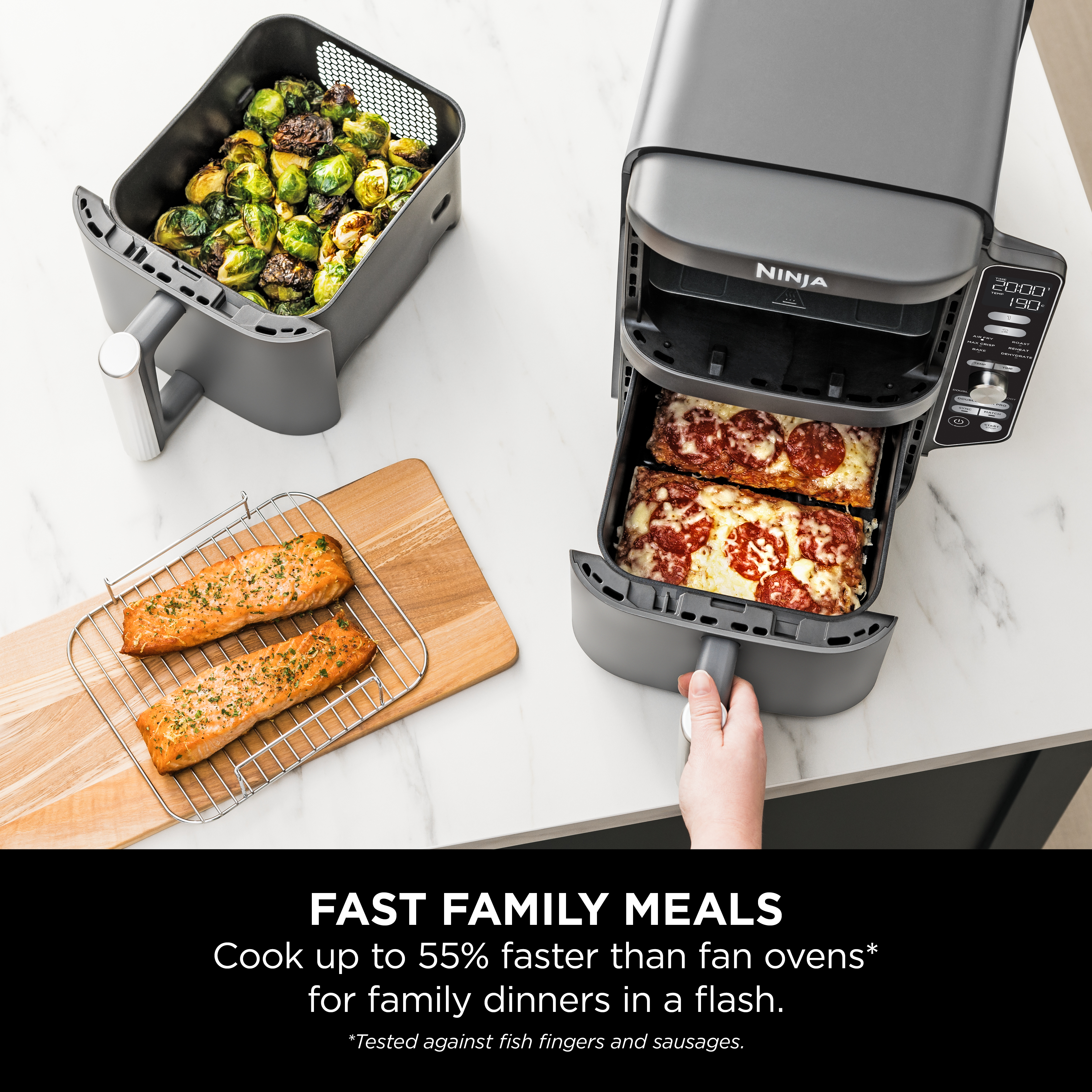 Ninja Double Stack XL Air Fryer 9.5L - Thumbnail 4